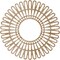 Ekena Millwork Cornelius Wood Fretwork Pierced Ceiling Medallion, Red Oak, 32"OD x 11 7/8"ID x 3/8"T CMWP32X0375CRRO - alternate 3
